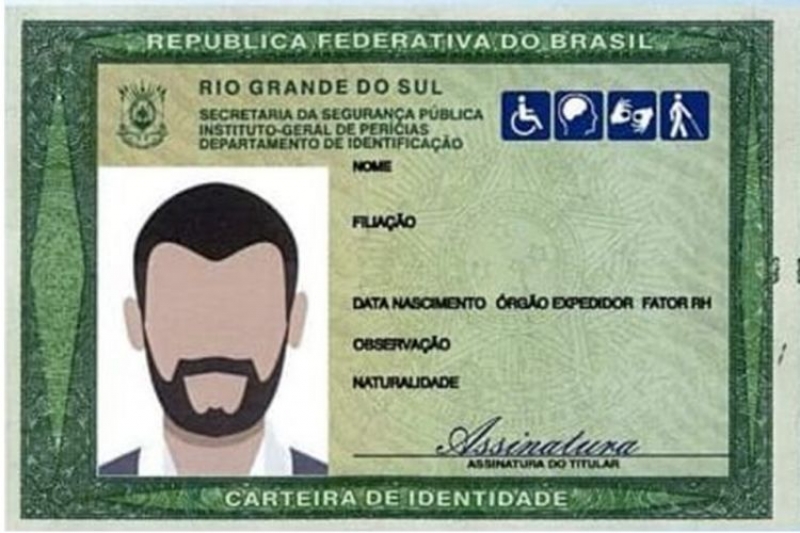 Conheça o novo modelo nacional de carteira de identidade que será adotado  pelo RS