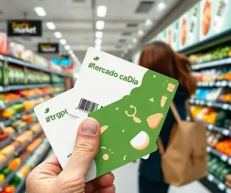 Quais cartões o Mercado Dia aceita