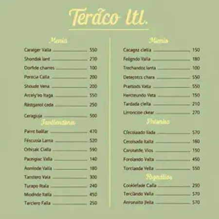 Cardápio Terraço Itália 2025: Preços