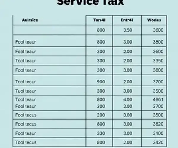 Imposto prestação de serviço simples: tabela atualizada